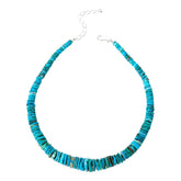 Jay King Sterling Silver Heavenly Well Lake Turquoise Disc Necklace 18" .925